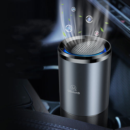 Car Air Purifier Ionizer Negative Ion Aluminum Alloy Car Air Freshener